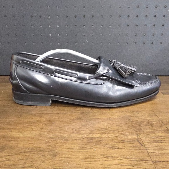 Polo Ralph Lauren Kiltie Tassel Loafers Mens 13 D Black Leather Dress Shoes main image 11